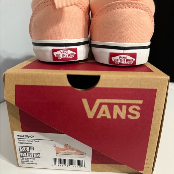 Vans Toddler Size 9 Peach Sneakers - Picture 4 of 4